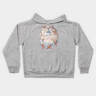 wisteria tree goddess Kids Hoodie